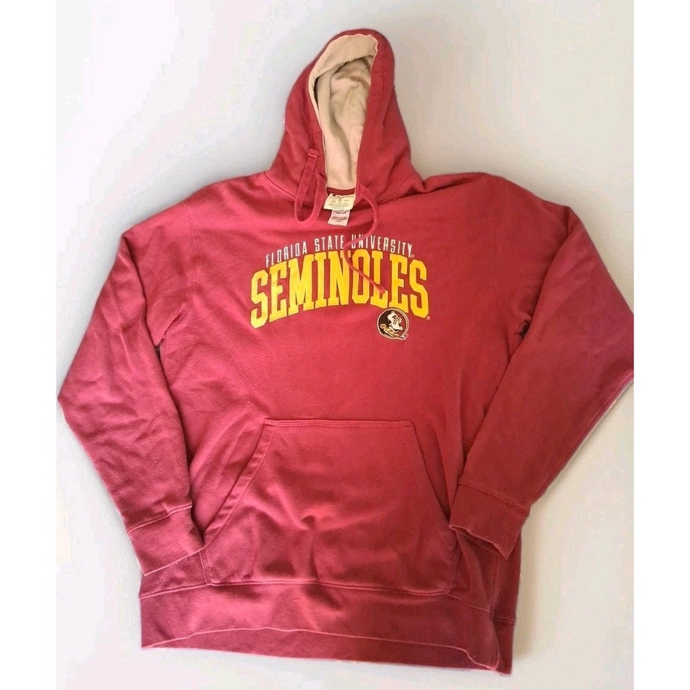 Vintage 90s FSU Seminoles Sweatshirt L Heavyweight Reverse Weave Style Florida